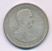 1930. 5P Ag "Horthy jobbra" T:VF patina Adamo P8