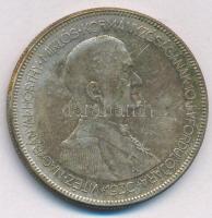 1930. 5P Ag "Horthy jobbra" T:VF patina Adamo P8