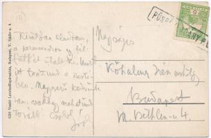 Püspökladány, utca és Rákóczi szálloda. Vasúti levelezőlapárusítás 4204