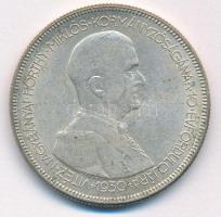 1930. 5P Ag &quot;Horthy jobbra&quot; hajas T:XF patina Adamo P8