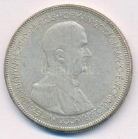 1930. 5P Ag "Horthy jobbra" hajas T:XF patina Adamo P8