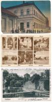 7 db RÉGI történelmi magyar város képeslap vegyes minőségben / 7 pre-1945 historical Hungarian town-view postcards in mixed quality