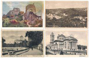 8 db RÉGI magyar város képeslap vegyes minőségben / 8 pre-1945 Hungarian town-view postcards in mixed quality