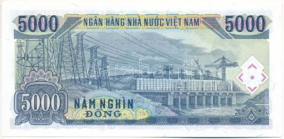 Vietnám 1991. 5000D "FQ 9457430" T:UNC Vietnam 1991. 5000 Dong "FQ 9457430" C:UN...