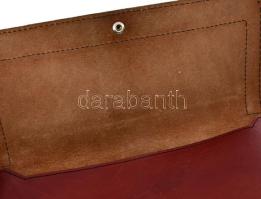 Bőr kézitáska, irattartó, 30x15 cm