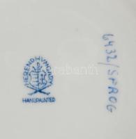 Herendi rózsamintás váza, kézzel festett, jelzéssel, hibátlan, d: 15,5 cm, m: 15,5 cm