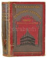 Vállalkozók évkönyve és címtára 1927. I-II. köt. [Egy kötetben]. I.: Költségszámítás a magasépítésben. Gyakorlati kézikönyv. Szerk.: Óriás Zoltán; II.: Címtár. Szerk.: Mészáros László Edgar. Bp., 1927, Vállakozók Lapja (Ujságüzem-ny.) Kiadói aranyozott, festett egészvászon-kötés, sérült, ragasztott gerinccel, részben szétváló fűzéssel.