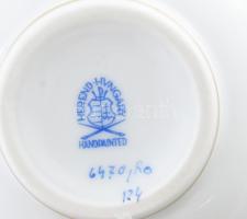 Herendi Rotschild mintás váza. Kézzel festett, jelzett, hibátlan, 16 cm