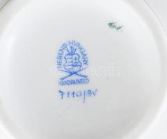 Herendi zöld Apponyi mintás váza. Kézzel festett, jelzett, hibátlan. 16 cm