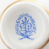 Herendi Eton mintás ibolyaváza, hibátlan, jelzett, m: 6,5 cm