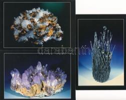 7 db MODERN használatlan ásványok motívum képeslap / 7 modern unused minerals motive postcards