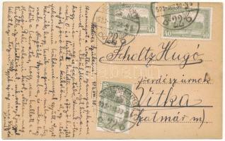 1923 Nagybátony (Bátonyterenye), Fő utca, Herczeg József üzlete (EK)