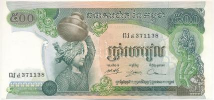 Kambodzsa DN (1975) 500R "371138" T:UNC,AU Cambodia ND (1975) 500 Riels "371138" C:UNC,AU Krause P#16b