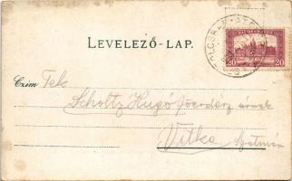 1923 Somogy-Bányatelep, Somogybányatelep (Pécs); Bányászok lakhelye madártávlatból. Fürst Lipót kiad...