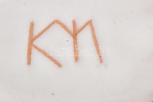 Kerezsi Gyöngyi: Retro váza. Mázas kerámia, jelzéssel, hibátlan, m: 21 cm