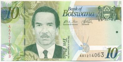 Botswana 2014. 10P T:UNC  Botswana 2014. 10 Pula C:UNC