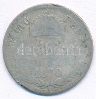 1870GYF 10kr Ag "Váltó Pénz" T:VG