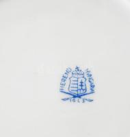 Herendi virág mintás porcelán teás csésze, aljjal. Kézzel festett, jelzett, minimális kopással