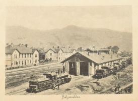 1903 Emlék Petrozsényből. Herz Arnold és Grausam Károly kiadása 18 képpel megviselt, ázott állapotba...