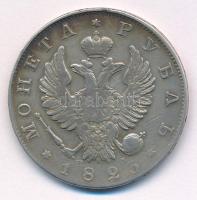 Orosz Birodalom 1823. 1R Ag "I. Sándor" (20,48g) T:VF patina Russian Empire 1823. 1 Rouble...