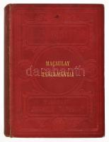 Macaulay tanulmányai: Byron, Milton, Machiavelli, Lord Bacon, A pápaság, Barére Bertrand, Nagy Frigyes. Olcsó Könyvtár. Bp., 1876-1898, Franklin. Kiadói aranyozott egészvászon-kötés, kopott, foltos borítóval.