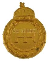 ~1930. "HR (Hadirokkant)" aranyozott bronz replika gomblyukjelvény (28x22mm) T:AU ~1930. "HR (Invalid)" aranyozott bronze replica button badge 28x22mm) C:AU