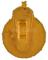 ~1930. "HR (Hadirokkant)" aranyozott bronz replika gomblyukjelvény (28x22mm) T:AU ~1930. &...