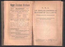 U. S. A. Az Északamerikai Egyesült Államok. (Utikalauz és ismertetés.) Táblázatokkal, térképekkel, é...