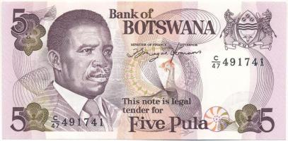 Botswana DN (1992) 5P T:UNC Botswana ND (1992) 5 Pula C:UNC