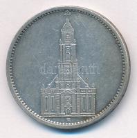 Német Harmadik Birodalom 1935A 5M Ag "Potsdami Garrison templom" T:XF patina German Third ...