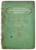 Dr. Huttkay Lipót: Bonaparte Napoleon emlékirata. A magyar Napoleon-irodalom legrégibb, egykoru kéziratos lelete 1815-1915. Előtanulmánnyal, szövegjegyzetekkel valamint I. Napoleon életrajzával ellátta és sajtó alá bocsátja - - . Bp., 1915, Szilágyi Miklós: "Magyar Vállalkozás" könyvkiadása (Nyugat-ny.), 1 t. + 238+(2) p. Kiadói papírkötés, erősebben sérült, hiányos gerinccel, tulajdonosi névbejegyzéssel.