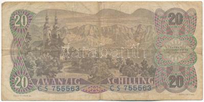 Ausztria 1956. 20Sch T:F apró ly. Austria 1956. 20 Shilling C:F tiny hole Krause 136
