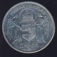 1930. 5P Ag "Horthy jobbra" T:3 k
