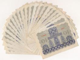 Ausztria 1922. 10K (23x) T:VF,F 
Austria 1922. 10 Corona (23x) C:VF,F