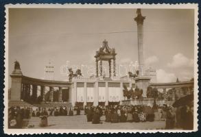 1938 Budapest, Eucharisztikus Kongresszus, fotó, 6×8,5 cm