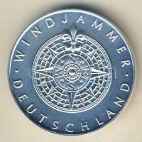 Németország DN "Gorch Fock vitorlás 1958" Ag emlékérem 20g T:BU