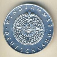 Németország DN "Gorch Fock I vitorlás 1933" Ag emlékérem 20g T:BU