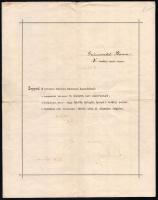 1899 Máramarosszigeti m. kir. állami felsőbb leányiskola bizonyítványa izr. tanuló részére kis szaka...