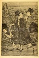 Lubor Hajek: Utamaro. Das Porträt im Japanischen Holzschnitt. Werner Forman fotóival. Prága, 1958, A...