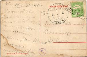 1913 Vác, Állami fogház, börtön. Deutsch M. utóda kiadása (fl)