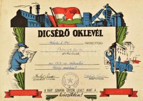 cca 1950-1980 9 db klf szocreál oklevél, segédlevél