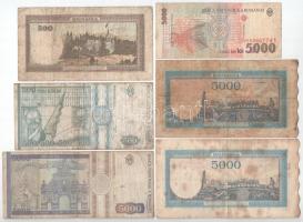 Románia 1941-1998. 500L-5000L (10xklf) T:F,VG
Romania 1941-1998. 500 Lei - 5000 Lei (10xdiff) C:F,V...