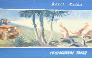 Molnár László grafikus művész kb 70 db reklám és propaganda plakát terve, könyvborító terv. Akvarell...