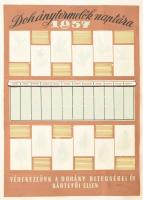 Molnár László grafikus művész kb 70 db reklám és propaganda plakát terve, könyvborító terv. Akvarell...