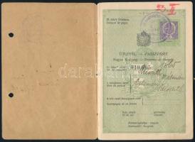 1923 Okleveles bányamérnök számára kiállított fényképes oklevél / Hungarian passport