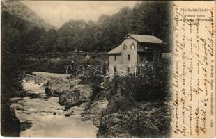 1906 Herkulesfürdő, Herkulesbad, Baile Herculane; villanytelep. R. Krizsány kiadása / Elektrische Betriebs-Anlage / electric power plant, power station (EK)