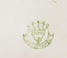 Hollóházi antik humoros tálka "Pislog mint a miskolci kocsonyában a béka" felirattal béka ...