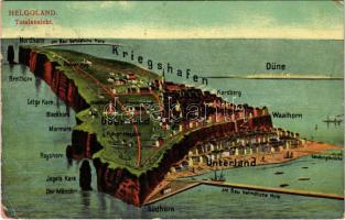 1972 Helgoland, map. Misprint on the backside (fa)