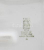 Zsolnay porcelán bagoly, kézzel festett, jelzett, hibátlan, m: 16 cm