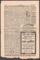 1914 Kis Ujság XXVIII. évf. 149. sz., 1914. jún. 24., a lap alja sérült, 4 p